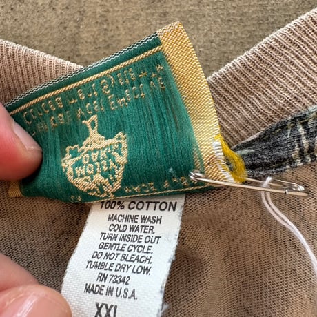 80- Mossy Oak USA製 コットン100 リアルツリー カモ柄 ロンTEE