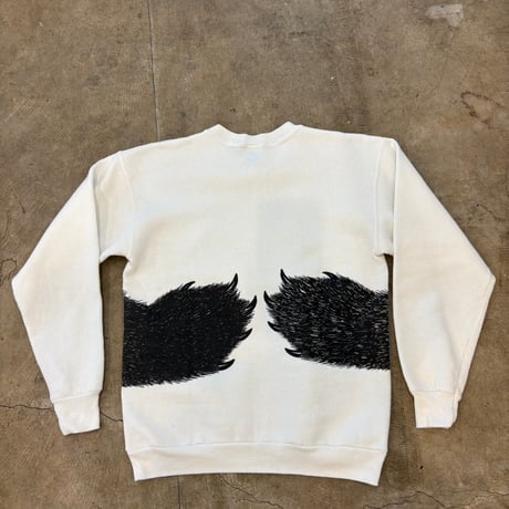 90s Hanes ハグベア 両面プリント スウェット