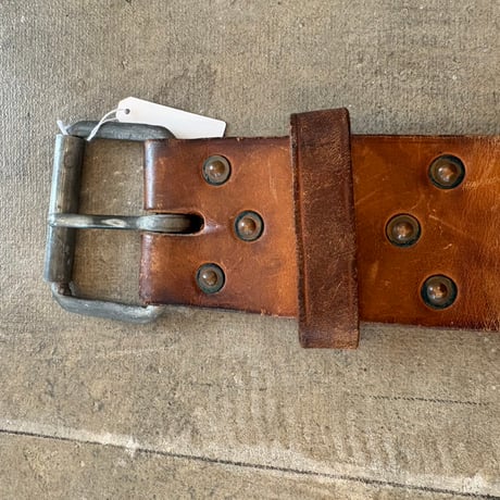 VINTAGE レザー ワイド ベルト