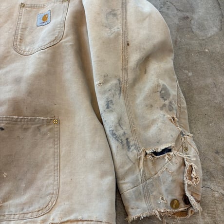 Vintage Charhartt ボロ ダック地 ミシガンチョア コート