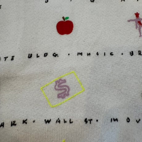 90s Fruit of the Loom NY プリント スウェット