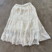 Soft surroundings  コットン 鍵網 デザイン スカート