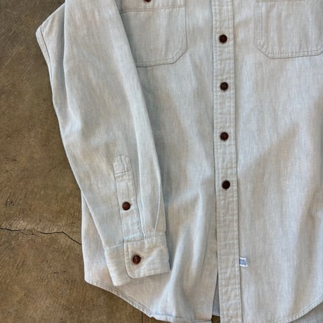 90s Ralph Lauren スタッドボタン デニム 長袖 シャツ