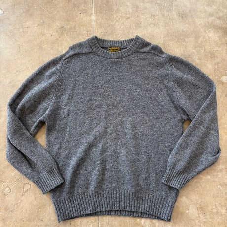 80s- Eddie Bauer 黒タグ グレー ニット セーター