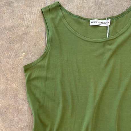 vintage CHRISTIAN AUJARD スリット入り タンクトップ