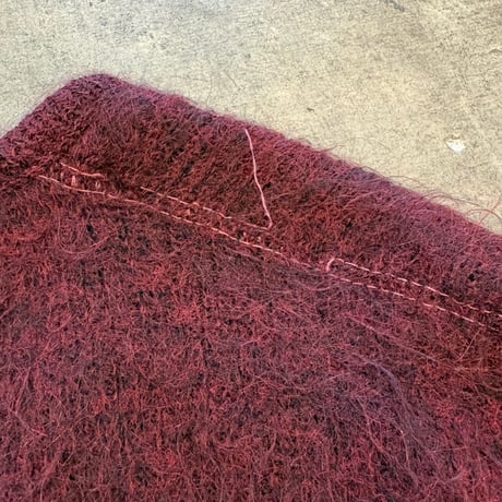 50s-vintage usa made モヘア グランジ カーディガン