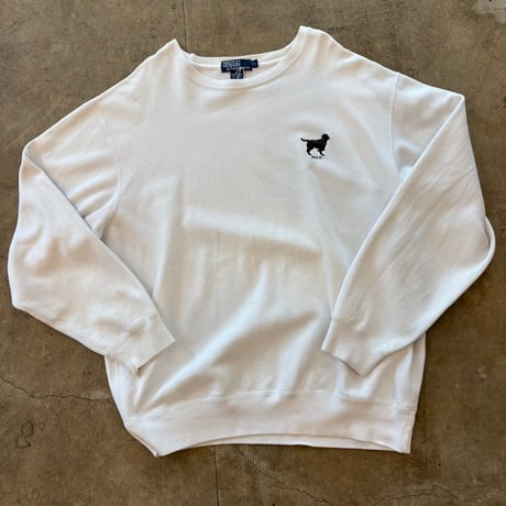90s polo Ralph Lauren 犬ワンポイント刺繍　スウェット