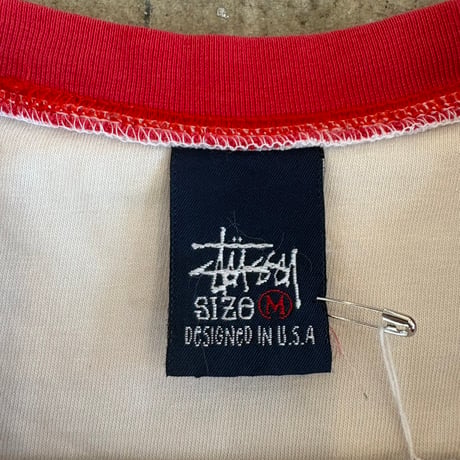90s stussy ステューシー　紺タグ　USA製　ラグランロンT