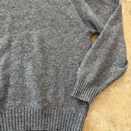 80s- Eddie Bauer 黒タグ グレー ニット セーター