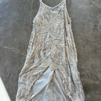 vintage シルク ビーズ キャミ ワンピース