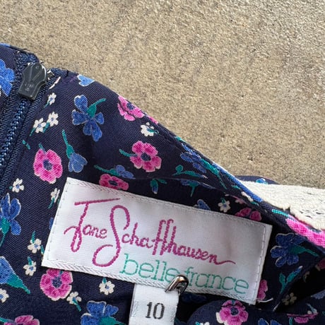 Jane Schaffhausen 小花柄 レーヨン リメイク ワンピース