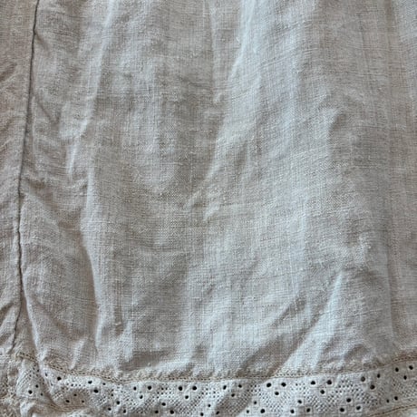 1910-30s antique ウクライナ 刺繍 リネン ワンピース