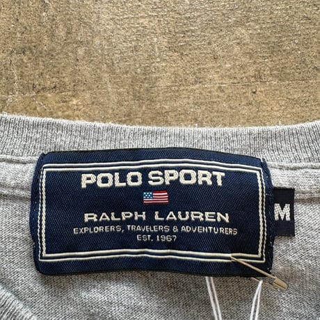 90s POLO SPORT ポロスポ Pバックプリント TEE