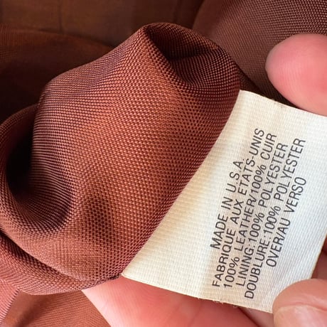 USA製 vintage Talbots ブラウン レザー ロング  スカート