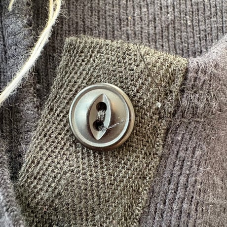 90s ITALY製 J.CREW コットン ニット ヘンリーネック ワンピース