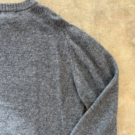 80s- Eddie Bauer 黒タグ グレー ニット セーター