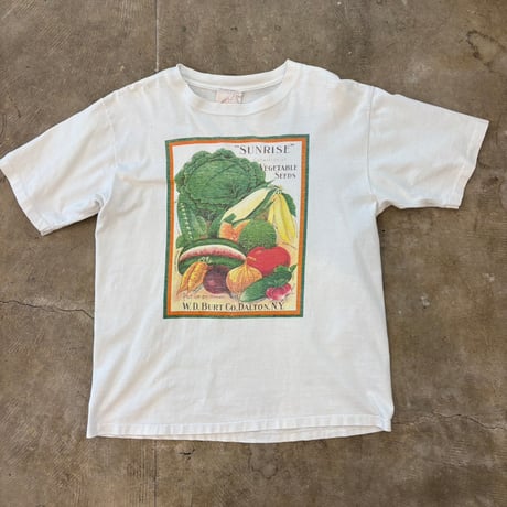 90s トリプルシングル 野菜 アートTEE