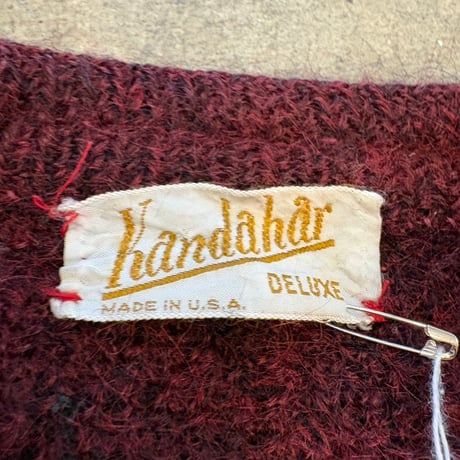 50s-vintage usa made モヘア グランジ カーディガン