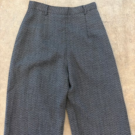 90s ツイード スラックス ワイド パンツ