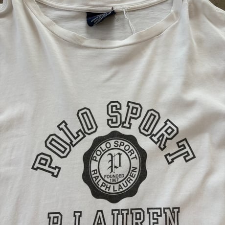 90s POLO SPORT カレッジロゴ ロンTEE