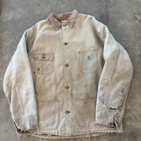 Vintage Charhartt ボロ ダック地 ミシガンチョア コート