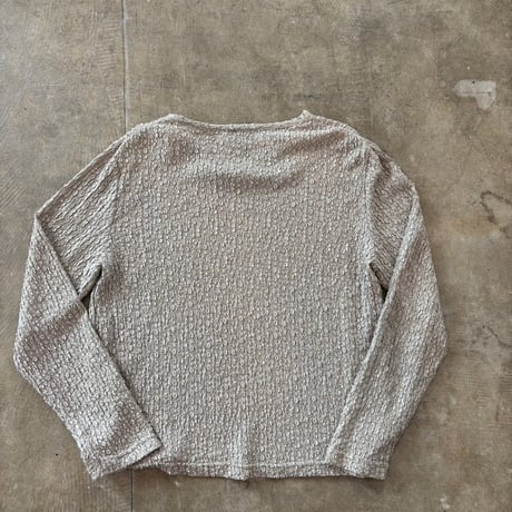 90s usa made 花柄 シースルーレースロンTEE