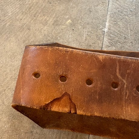 VINTAGE レザー ワイド ベルト