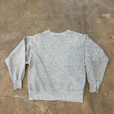 80s- 霜降りグレー NYタクシー プリント スウェット