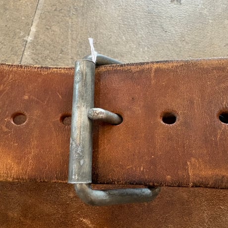 VINTAGE レザー ワイド ベルト
