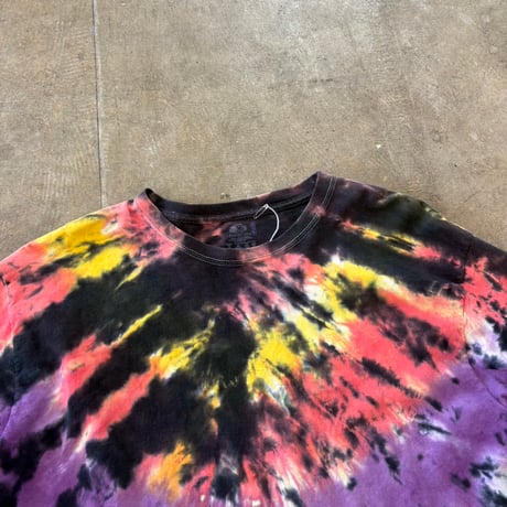ブラックベース タイダイ柄 ロンTEE