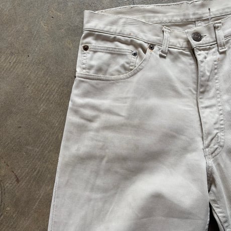 levis 911B"bigE"ホワイトピケパンツ w32