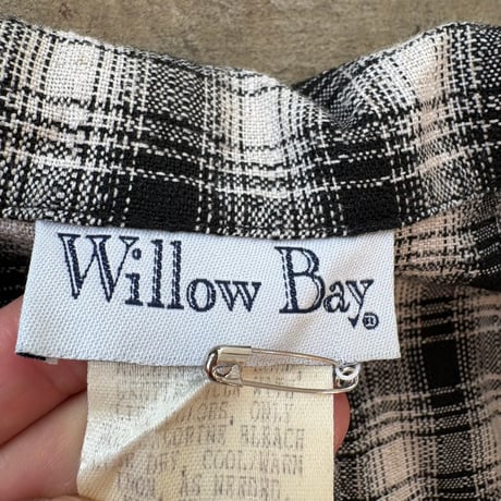 90s USA製 Willow Bay チェック柄 テーラード ジャケット