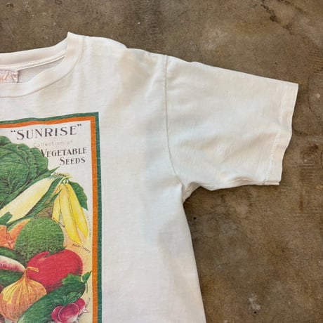 90s トリプルシングル 野菜 アートTEE