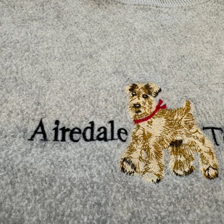 Airedale Terrier 刺繍 フリース スウェット
