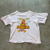 VINTAGE パステルカラー ユニークキャラ プリントTEE