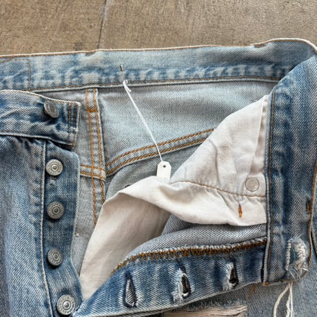 Levi's 66後期 501 クラッシュ デニム パンツ