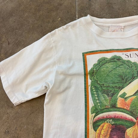 90s トリプルシングル 野菜 アートTEE