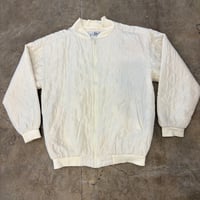 シルク100 キルティング ボンバー ジャケット