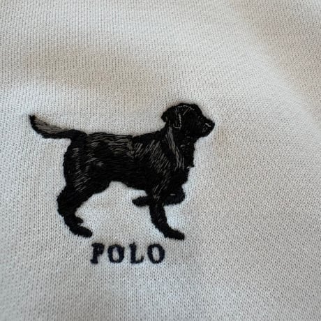 90s polo Ralph Lauren 犬ワンポイント刺繍　スウェット