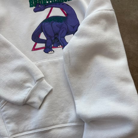 90s USA製 old RUSSELL MCMXCIII 恐竜 パーカー