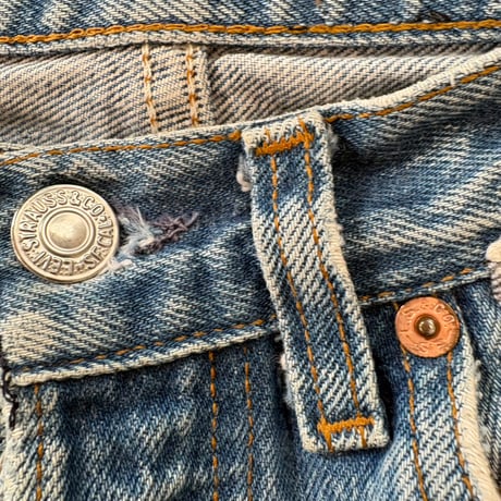 90s Levis 501 パッチワーク デニム パンツ