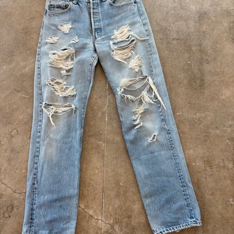 Levi's 66後期 501 クラッシュ デニム パンツ