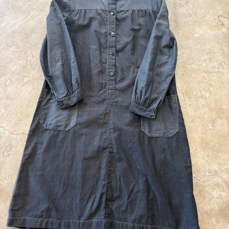 Vintage EURO ワーク スモッグ ２トーン ワンピース