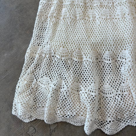 Soft surroundings  コットン 鍵網 デザイン スカート