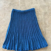 vintage 立体デザイン フレア ニットスカート