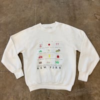 90s Fruit of the Loom NY プリント スウェット