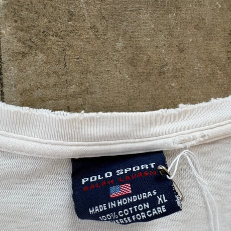 90s POLO SPORT カレッジロゴ ロンTEE