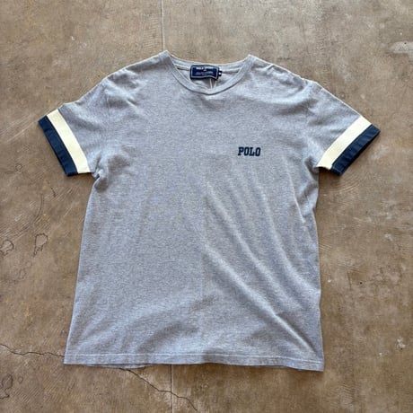90s POLO SPORT ポロスポ Pバックプリント TEE