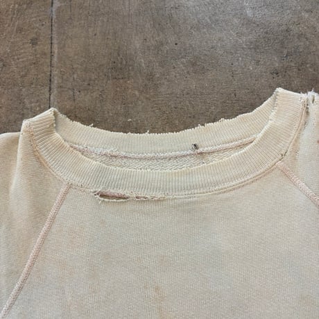 60s- vintage カットオフ フェイド 半袖 スウェット