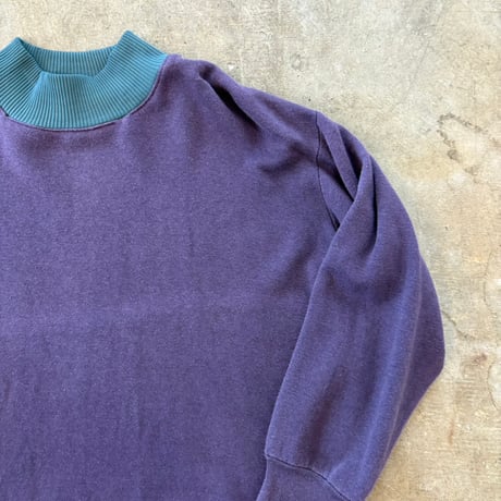 vintage EURO ミリタリー モックネック スウェット